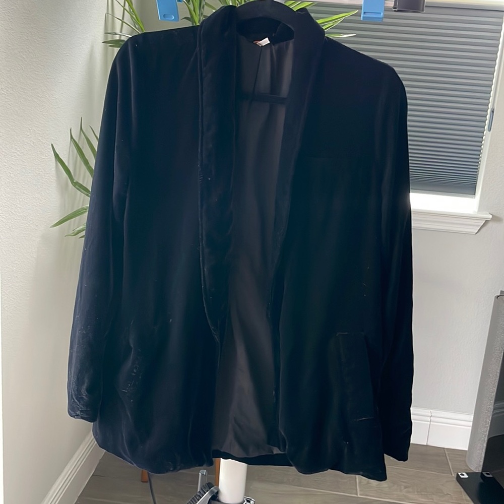 Free people velvet blazer jacket